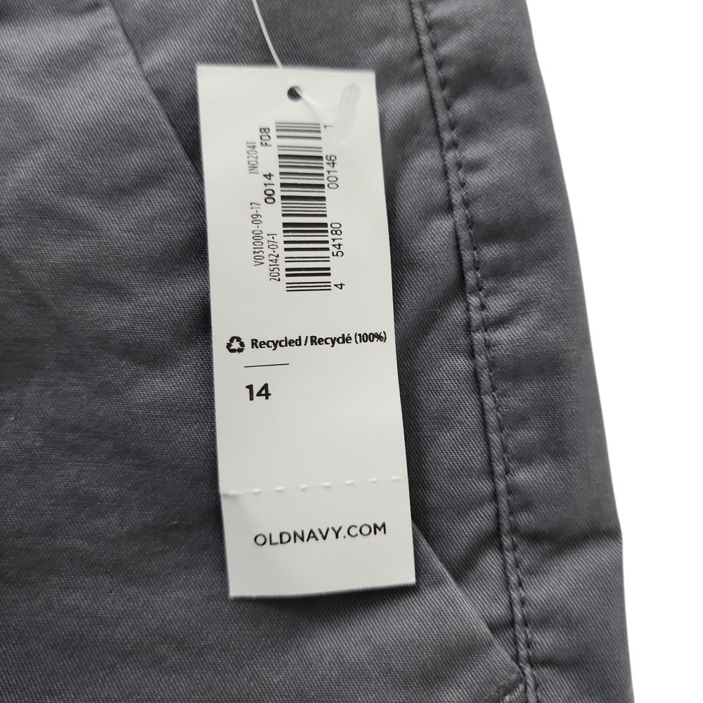 NWT Old Navy Everyday Short Womens 14 Gray Chino Casual Summer Stretch Classic - Picture 3 of 8